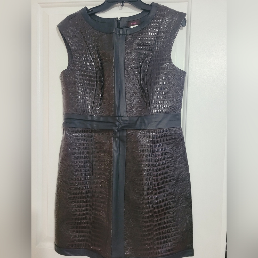 Dress from Mark. Leather look like.